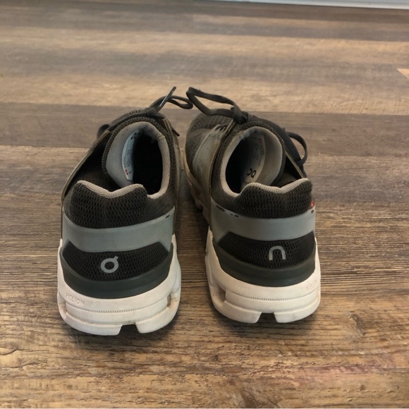 On cloud tennis shoes used condition.  Has some holes,pictures& slits on bottom - Picture 6 of 11